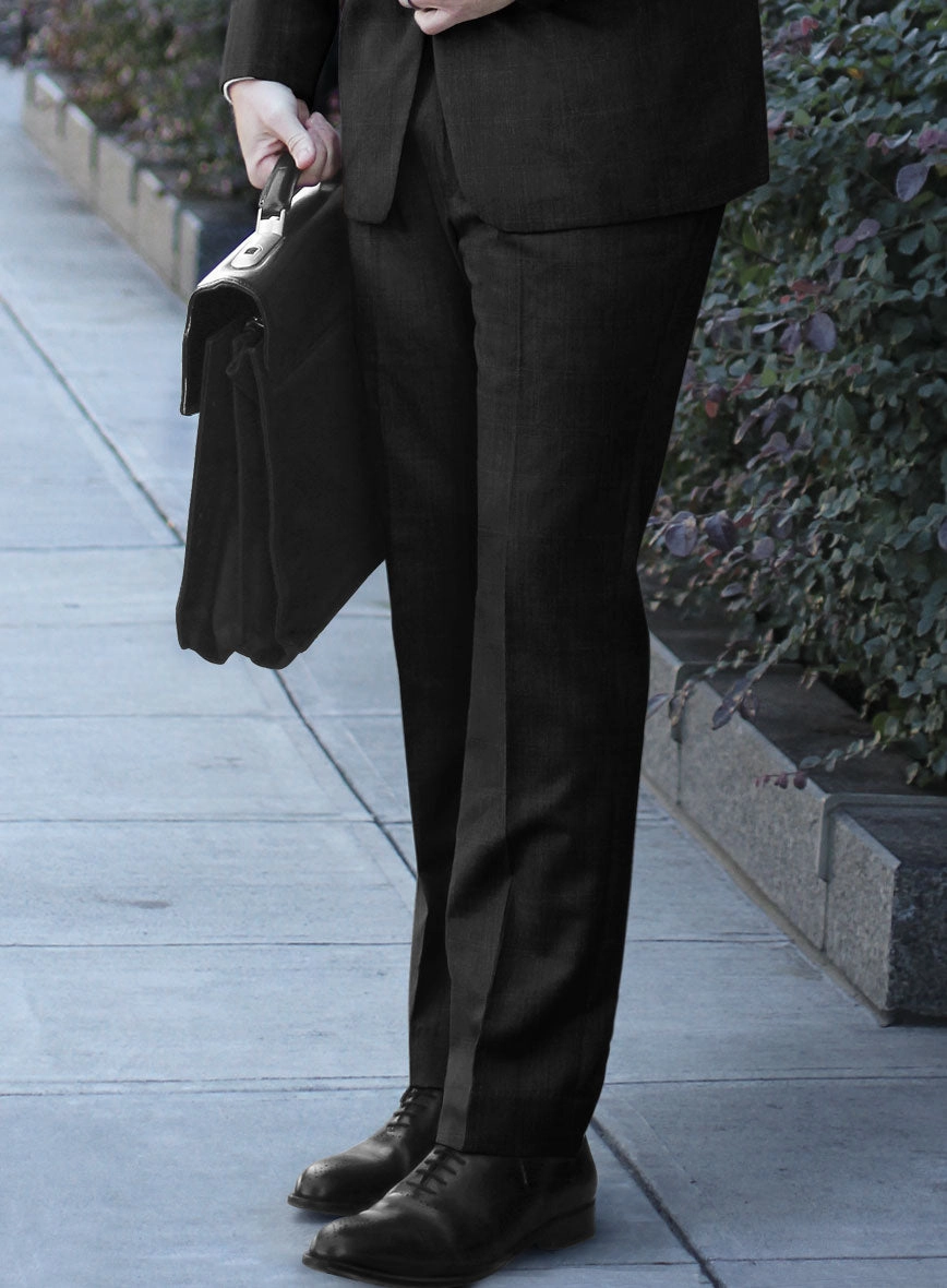 Reda Martes Black Checks Wool Suit