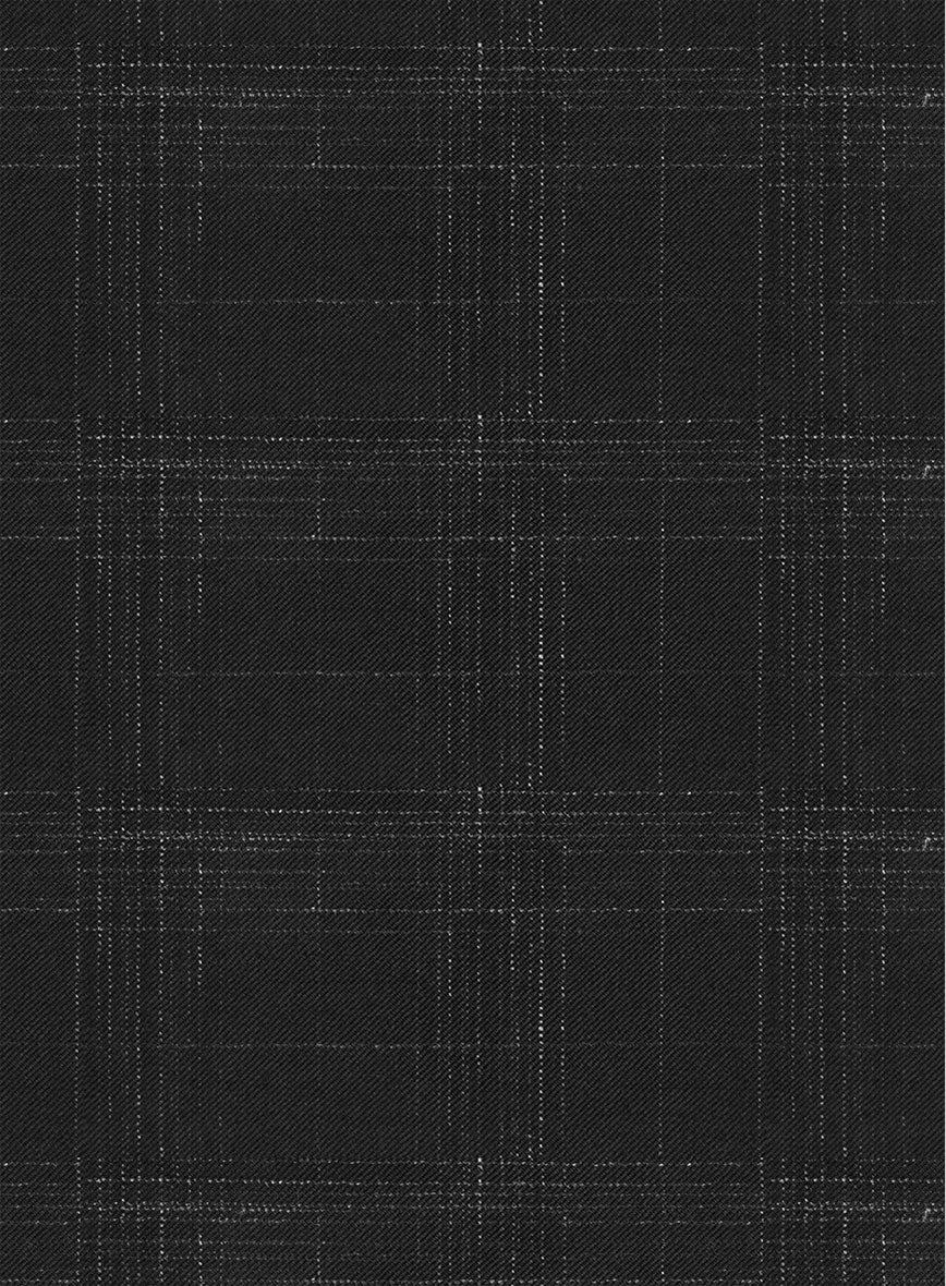 Reda Xime Black Checks Wool Suit