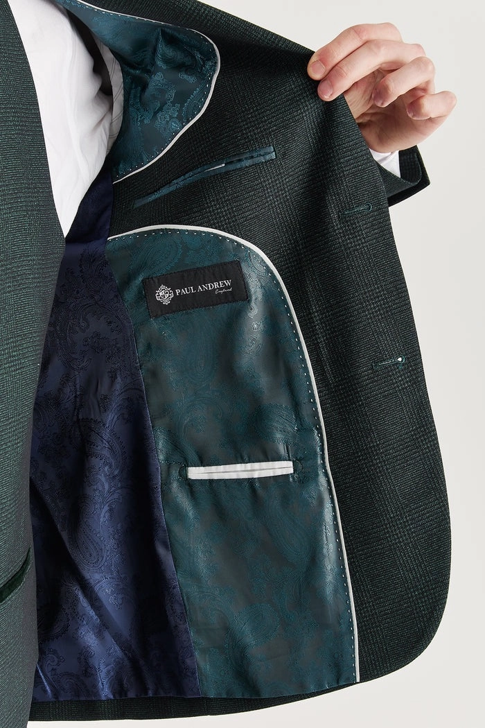 Regent 3 Piece Prince Of Wales Checked Suit