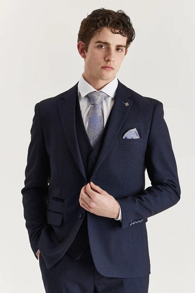 Regent 3 Piece Prince Of Wales Checked Suit