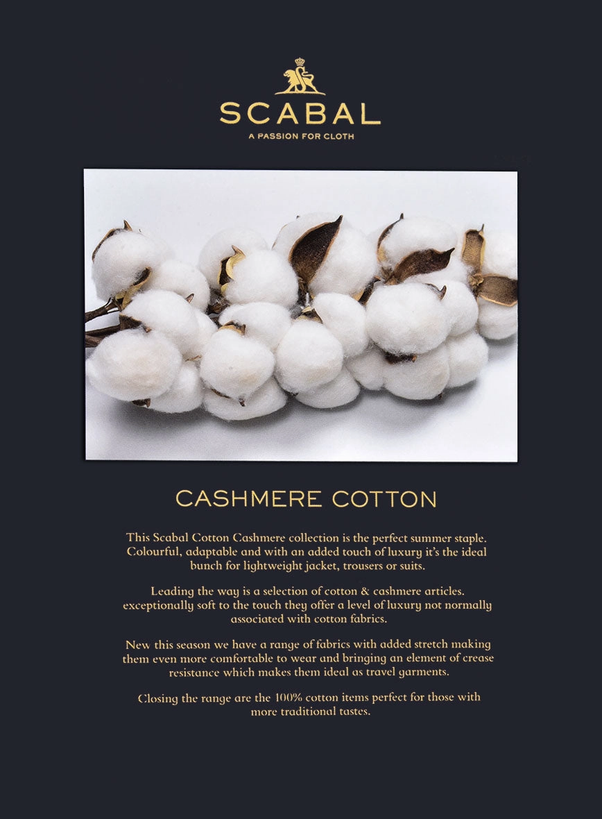 Scabal Black Cashmere Cotton Suit