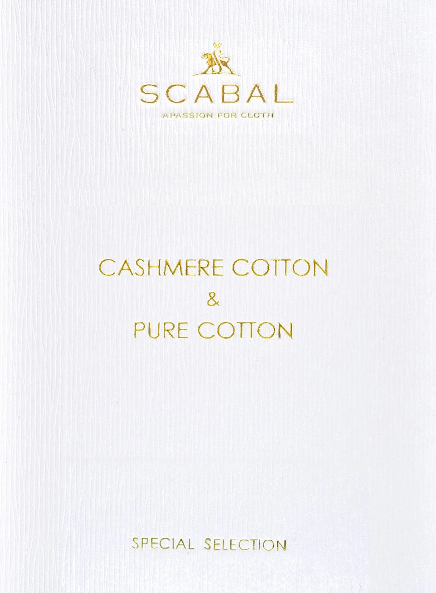 Scabal Black Cotton Stretch Suit