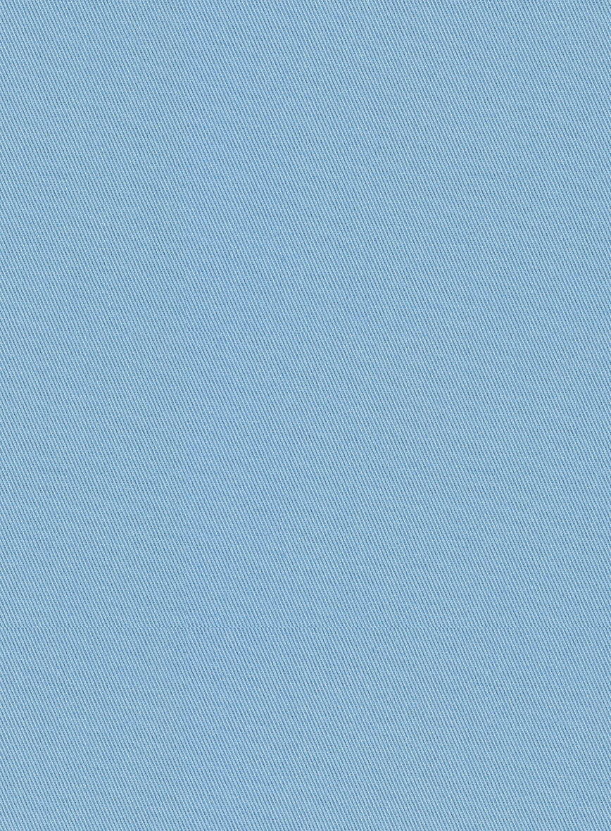Scabal Cornflower Blue Cashmere Cotton Suit