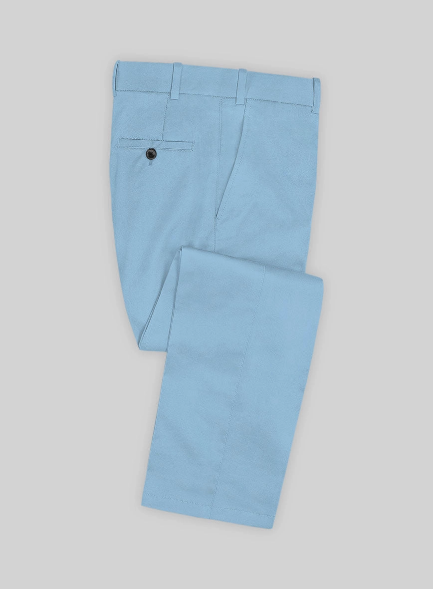 Scabal Cornflower Blue Cashmere Cotton Suit