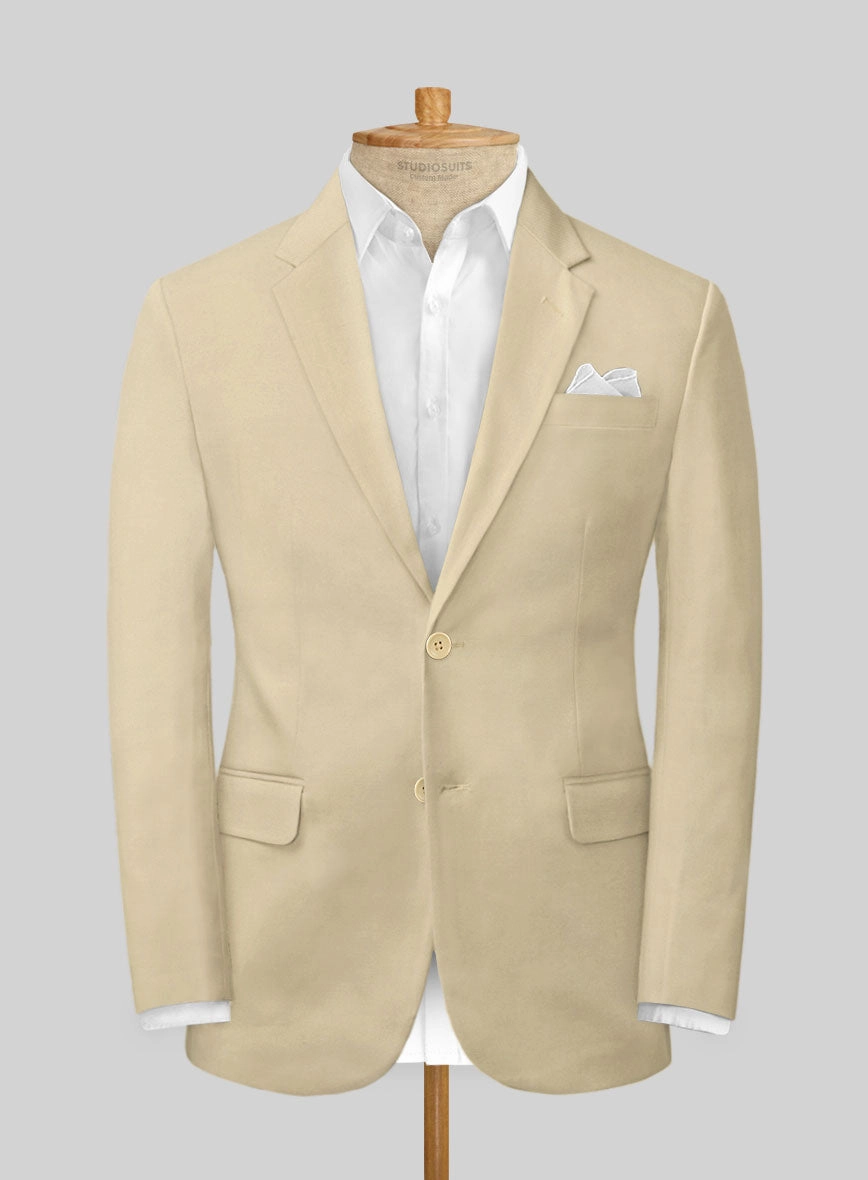Scabal Khaki Cashmere Cotton Suit
