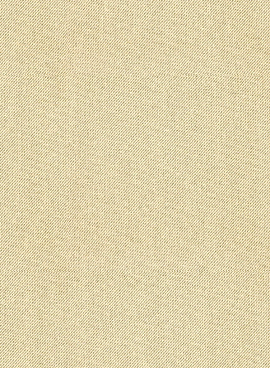Scabal Latte Beige Cotton Stretch Suit