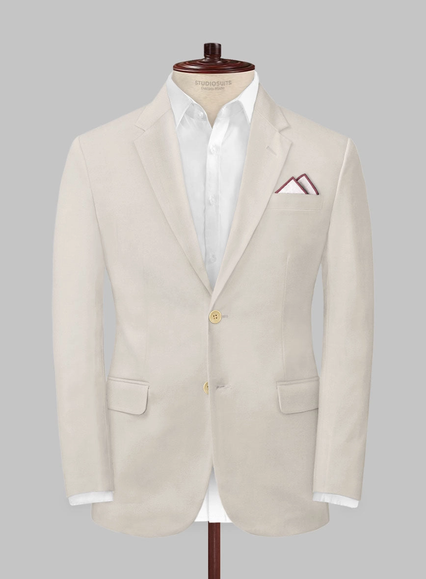 Scabal Light Beige Cashmere Cotton Suit