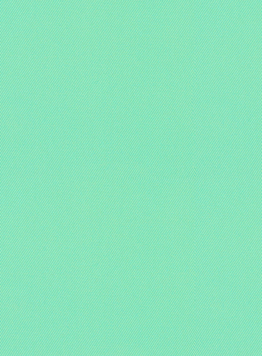 Scabal Pastel Green Cotton Stretch Suit