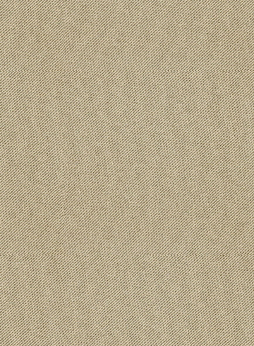 Scabal Sand Beige Cotton Stretch Suit