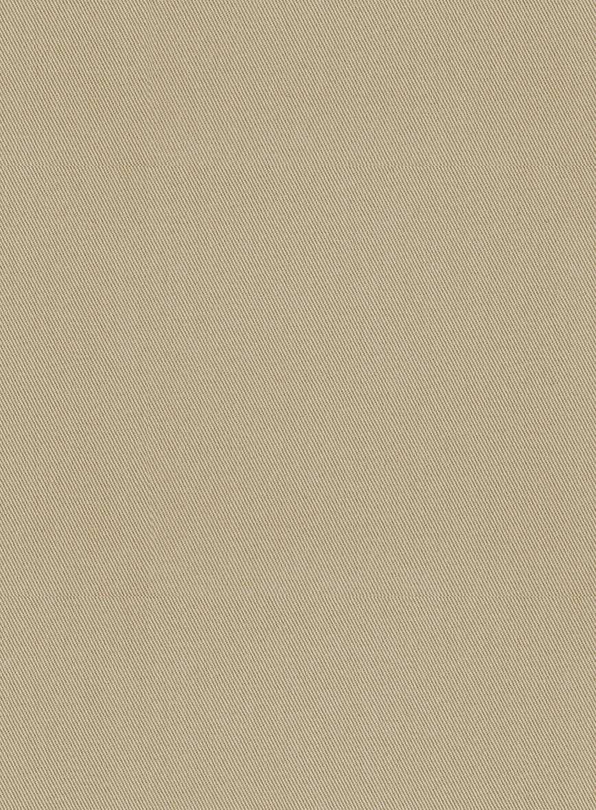 Scabal Sand Beige Cotton Stretch Suit