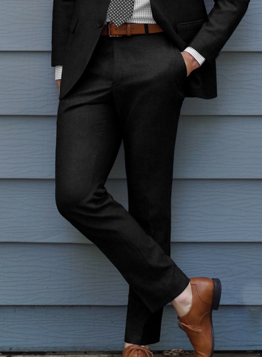 Scabal Sapphire Black Wool Suit