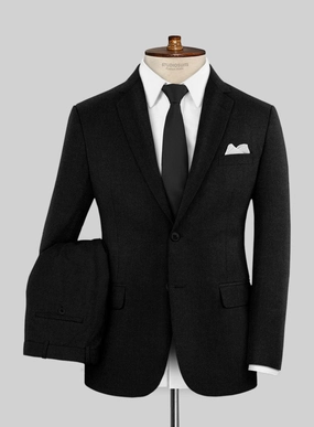 Scabal Sapphire Black Wool Suit