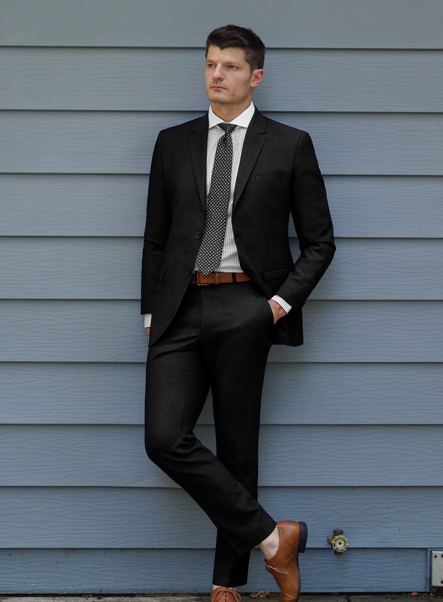 Scabal Sapphire Black Wool Suit