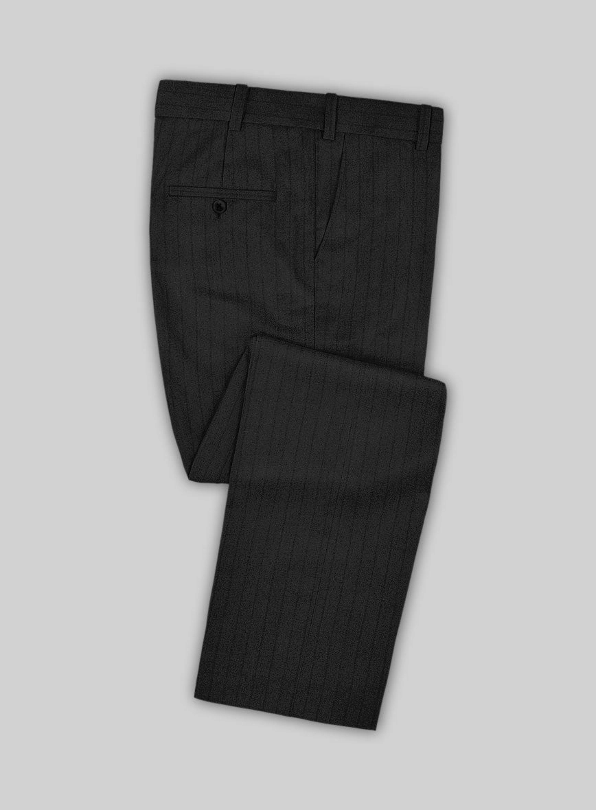 Scabal Sapphire Chalkstripe Gray Wool Suit