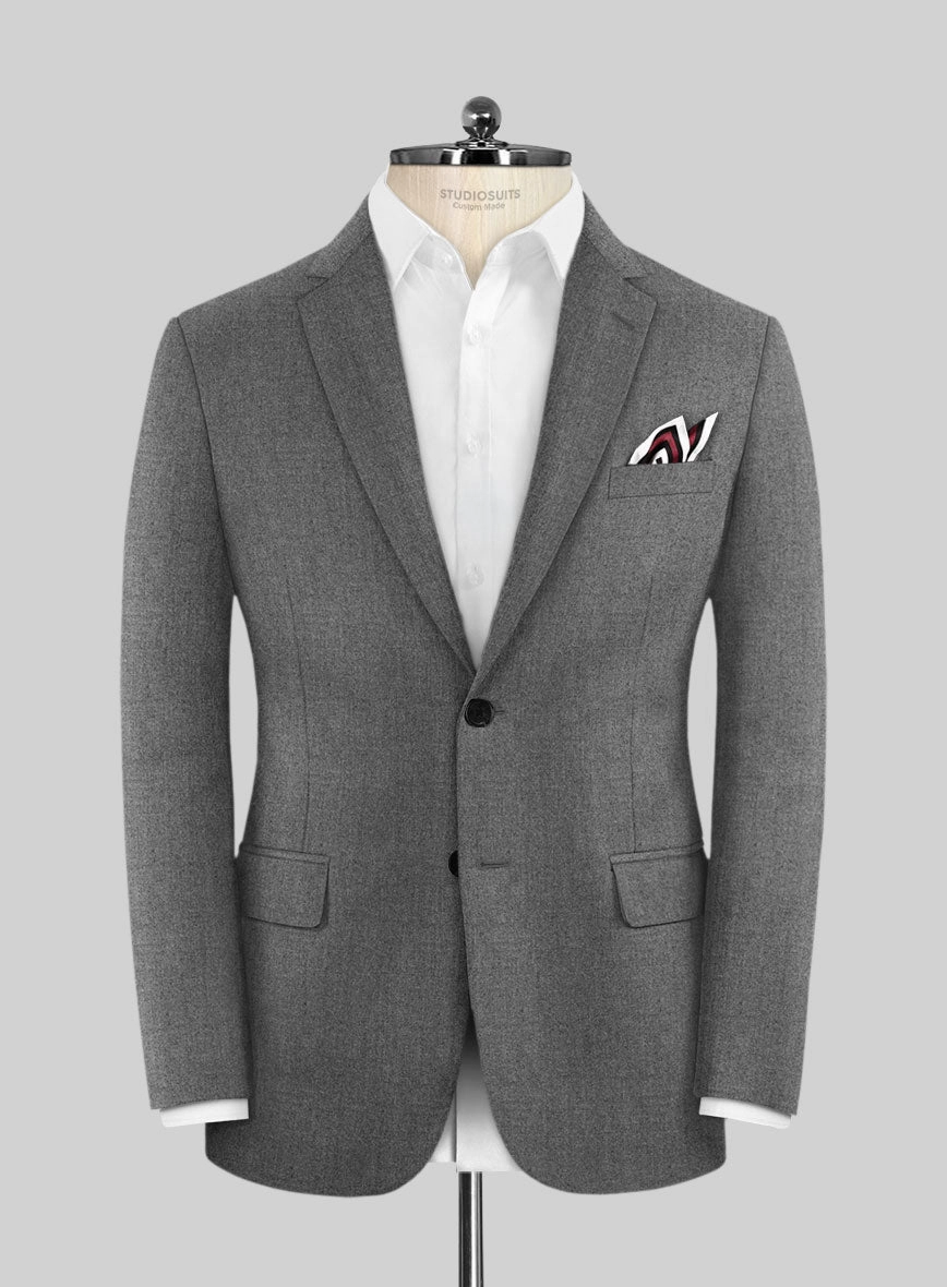 Scabal Sapphire Light Gray Wool Suit