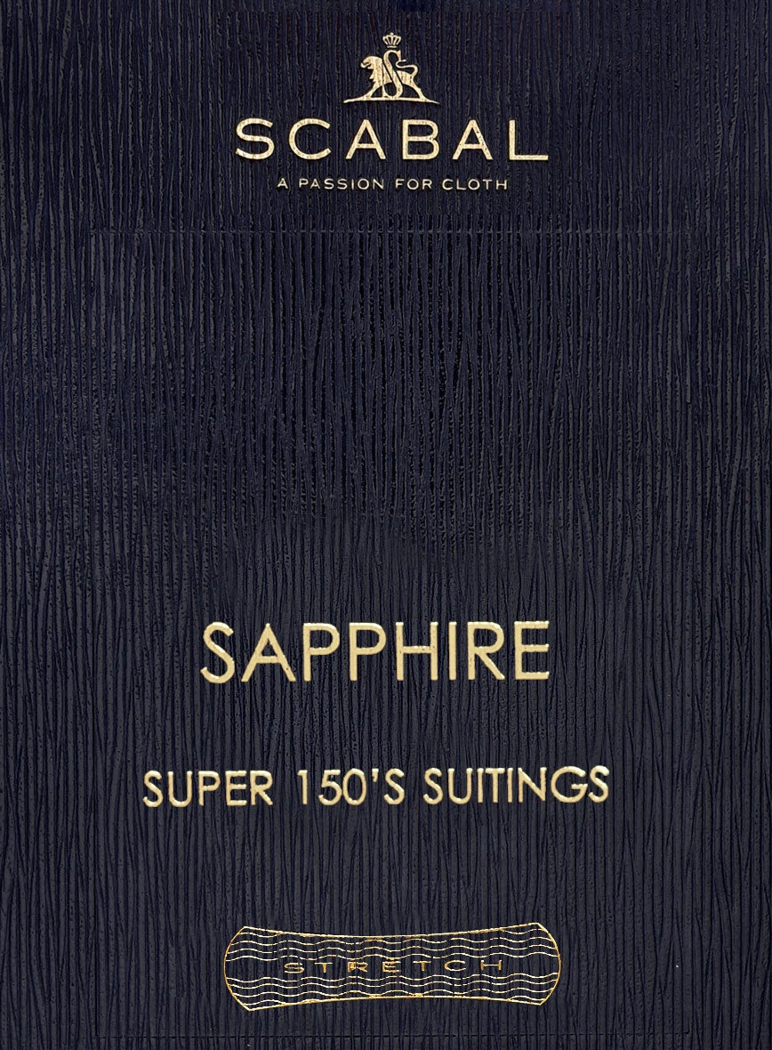 Scabal Sapphire Pinstripe Navy Wool Suit