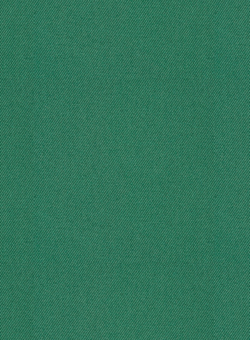 Scabal Sea Green Cotton Stretch Suit