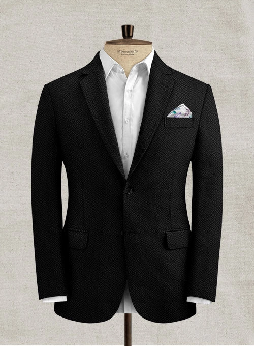 Solbiati Black Seersucker Suit