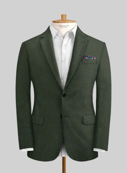 Solbiati Bottle Green Seersucker Suit