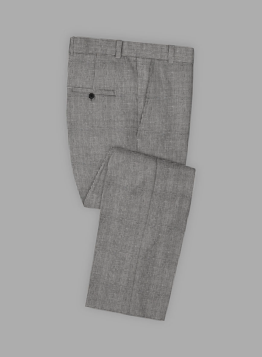 Solbiati BW Houndstooth Linen Suit