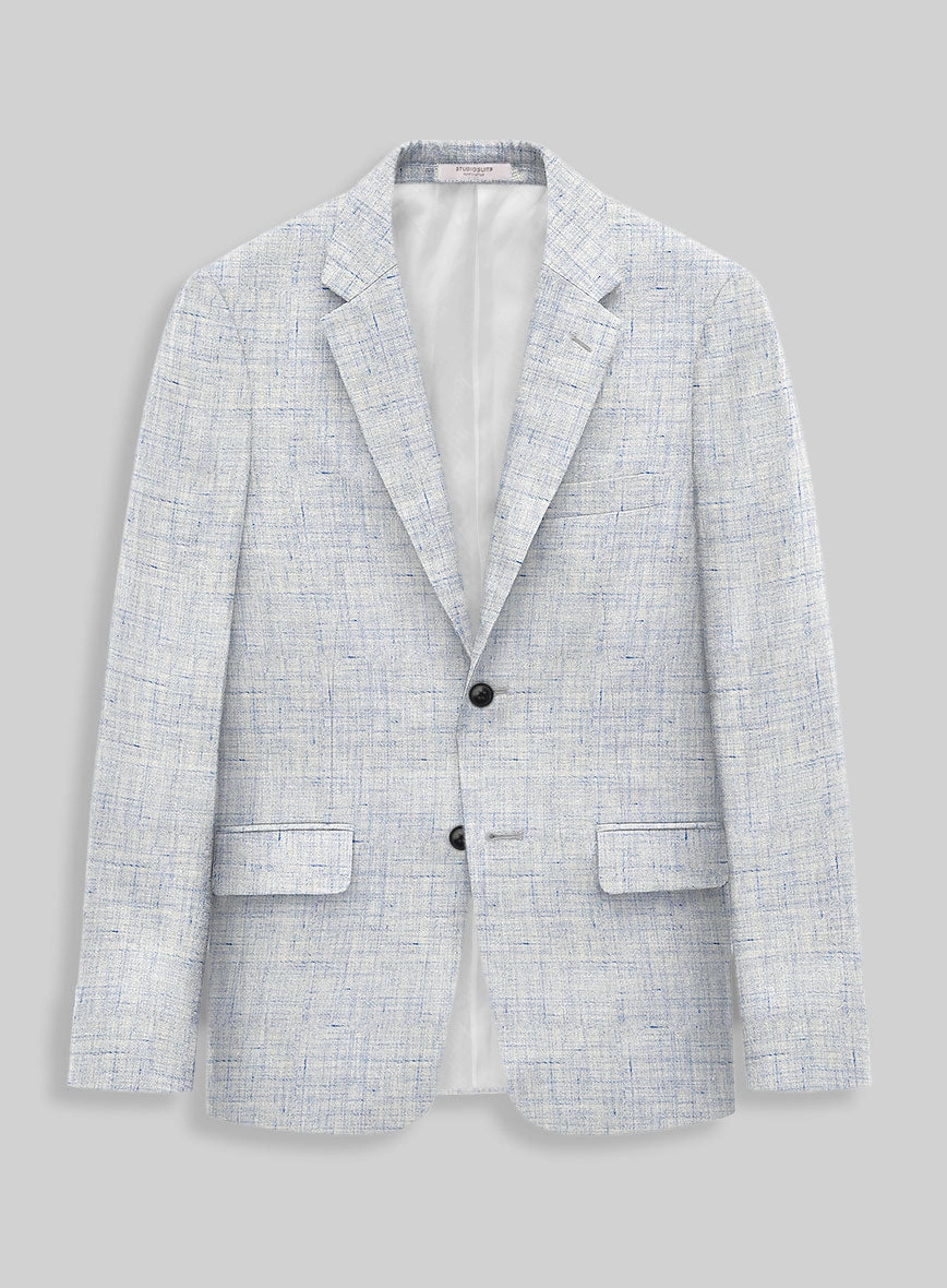 Solbiati Cloudweave Blue Linen Suit