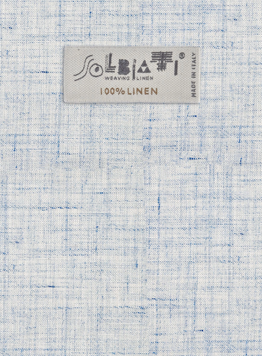 Solbiati Cloudweave Blue Linen Suit