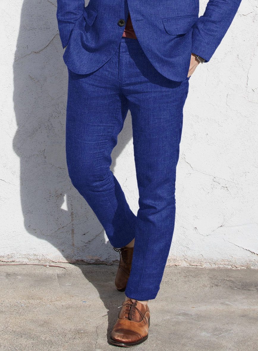 Solbiati Cobalt Blue Linen Suit