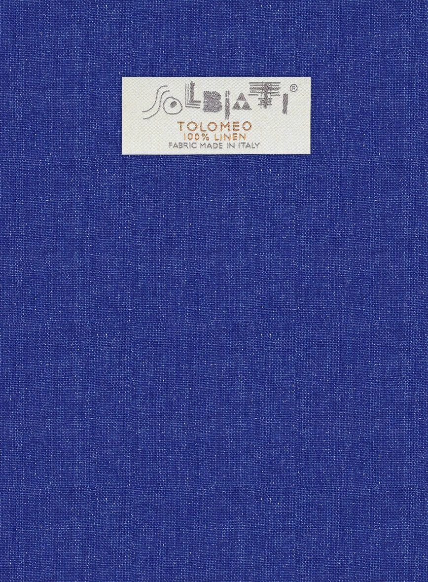 Solbiati Cobalt Blue Linen Suit