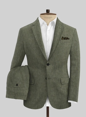 Solbiati Dew Green Linen Suit