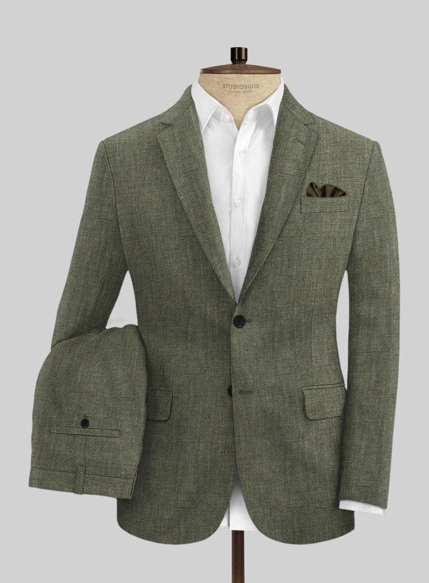 Solbiati Dew Green Linen Suit