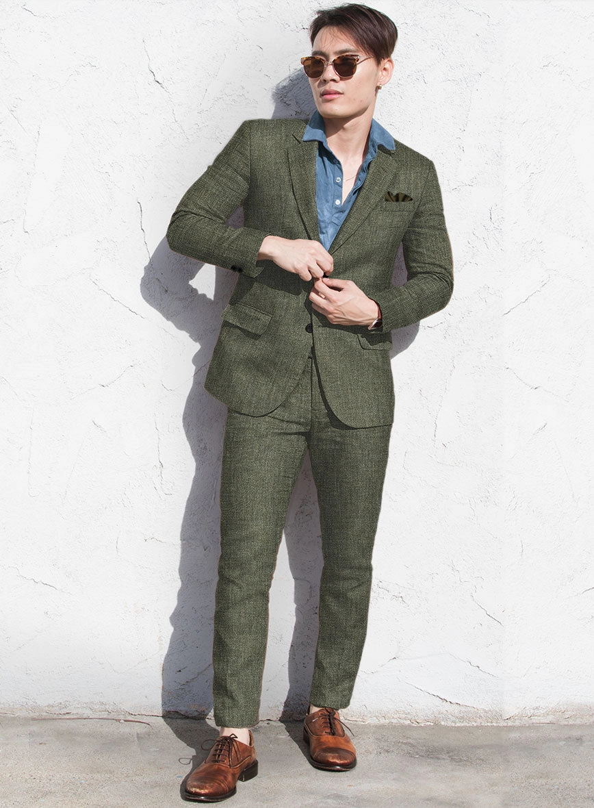 Solbiati Dew Green Linen Suit