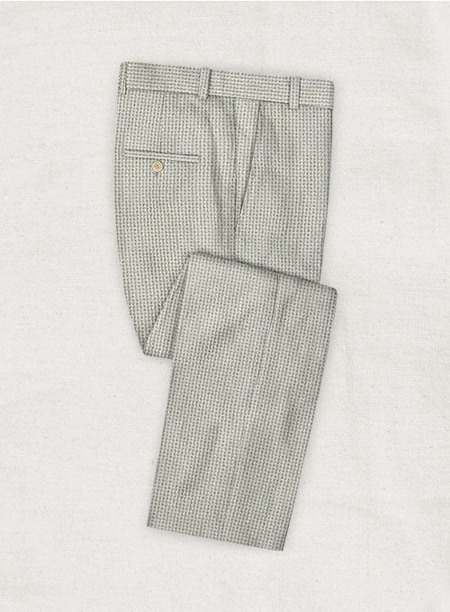 Solbiati Gingham Beige Seersucker Suit