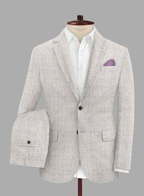 Solbiati Haze Beige Linen Suit