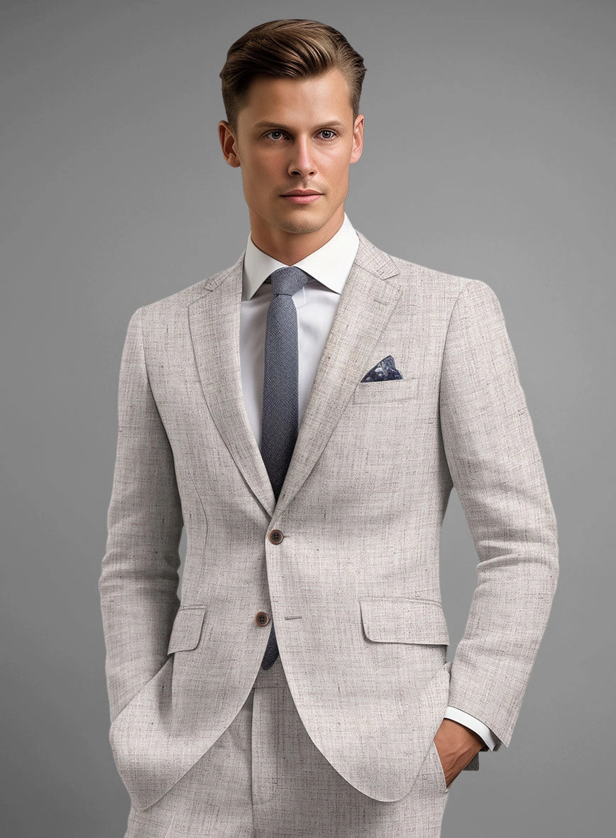 Solbiati Haze Beige Linen Suit
