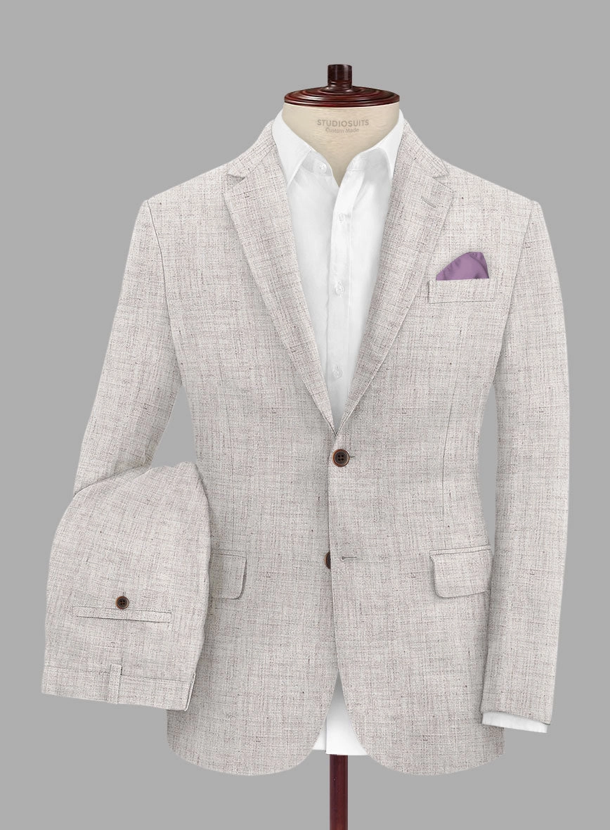 Solbiati Haze Beige Linen Suit
