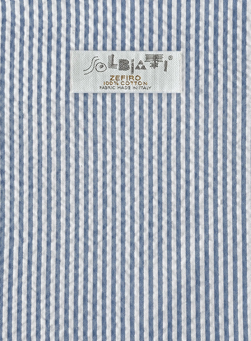 Solbiati Light Blue Seersucker Suit