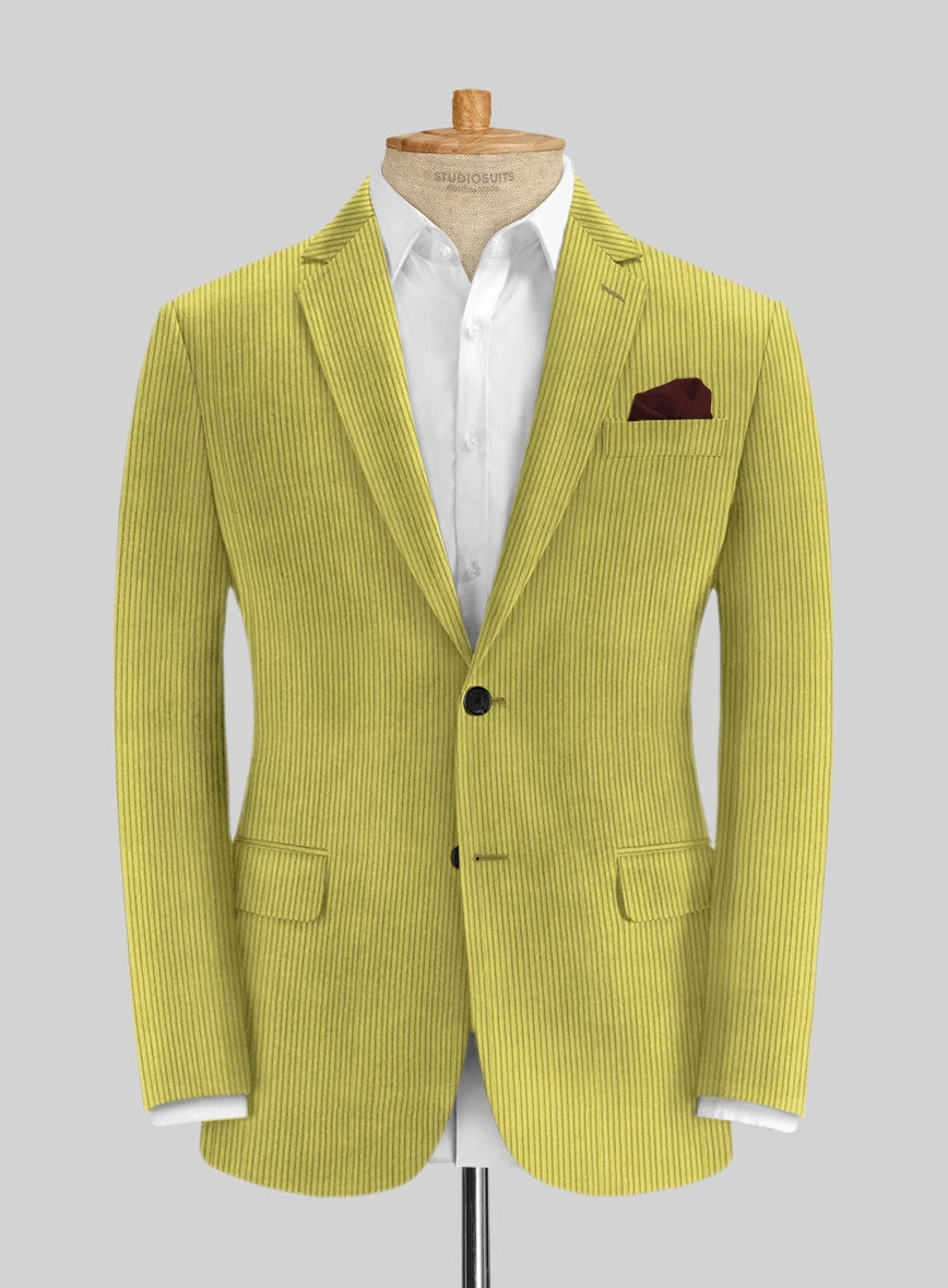 Solbiati Lime Green Corduroy Suit