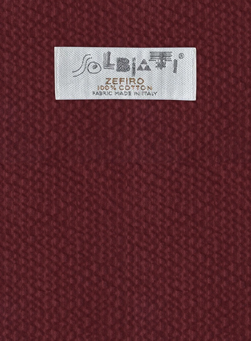 Solbiati Maroon Seersucker Suit