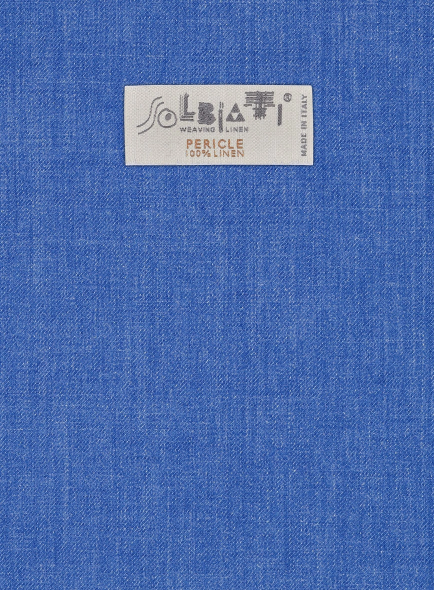 Solbiati Pericle Bright Blue Linen Suit
