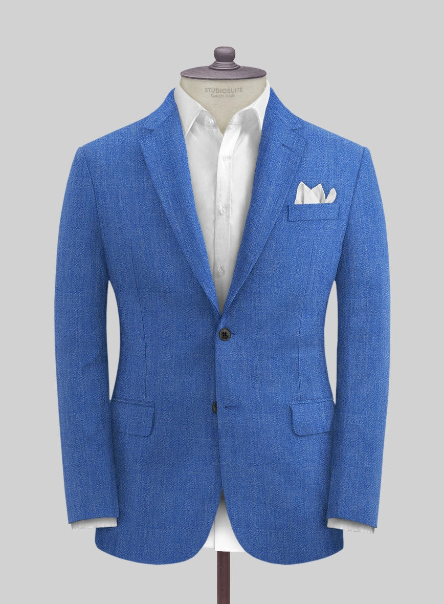 Solbiati Pericle Bright Blue Linen Suit
