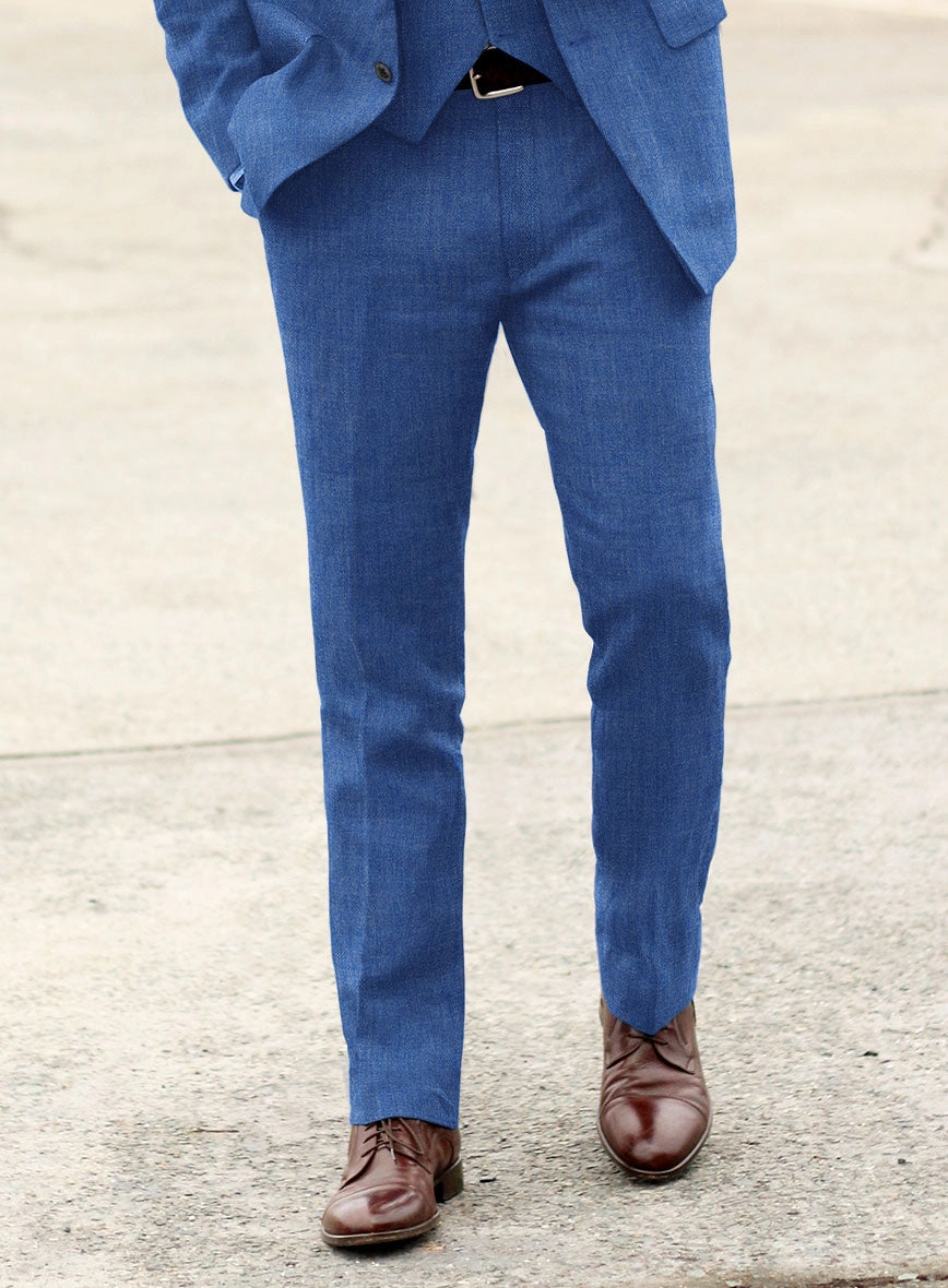 Solbiati Pericle Bright Blue Linen Suit
