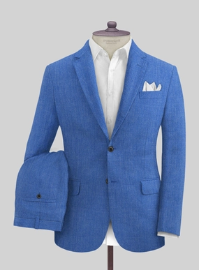 Solbiati Pericle Bright Blue Linen Suit