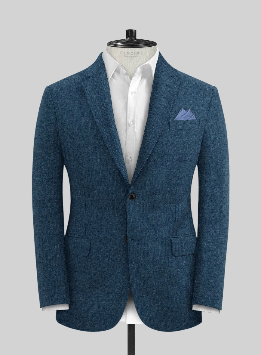 Solbiati Pericle Casa Blue Linen Suit