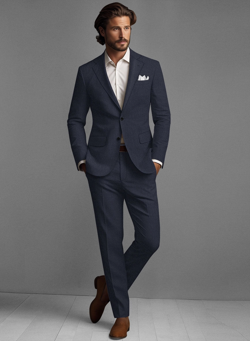 Solbiati Pericle Dark Blue Linen Suit