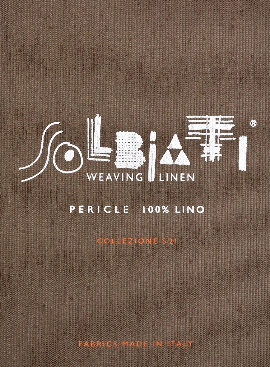 Solbiati Pericle Dark Blue Linen Suit