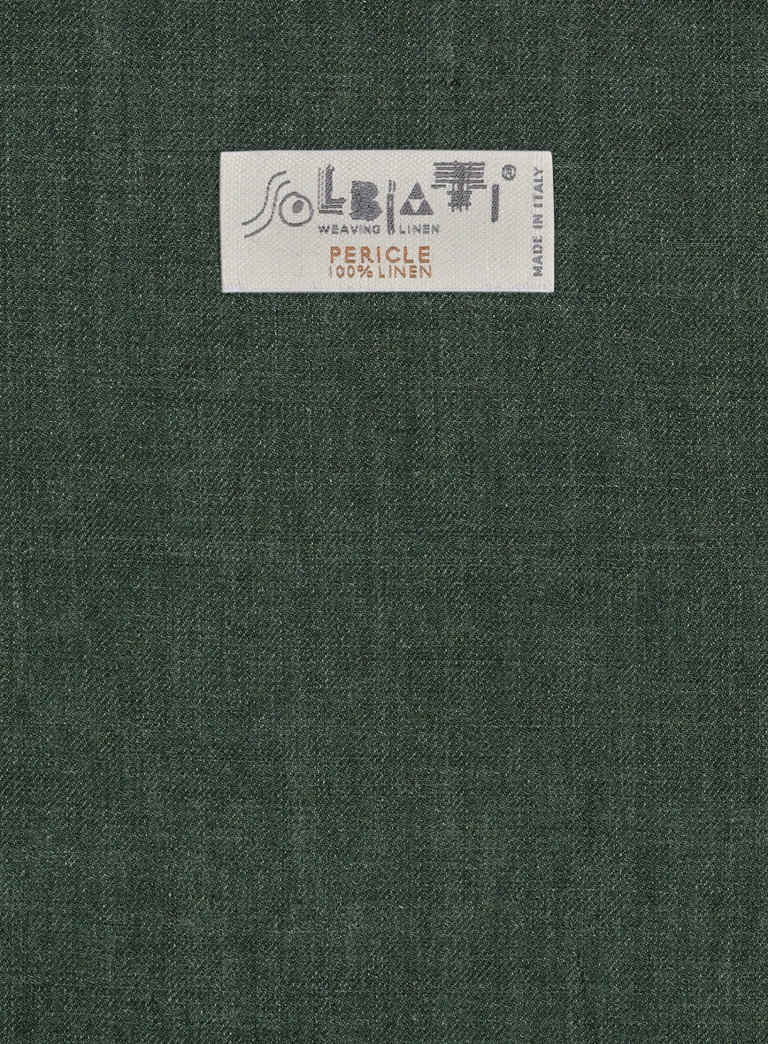 Solbiati Pericle Green Linen Suit