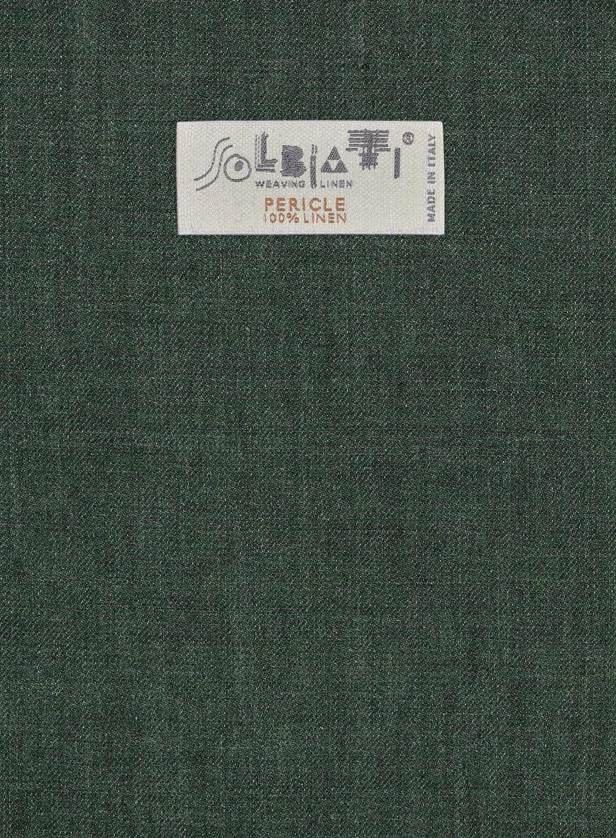 Solbiati Pericle Green Linen Suit