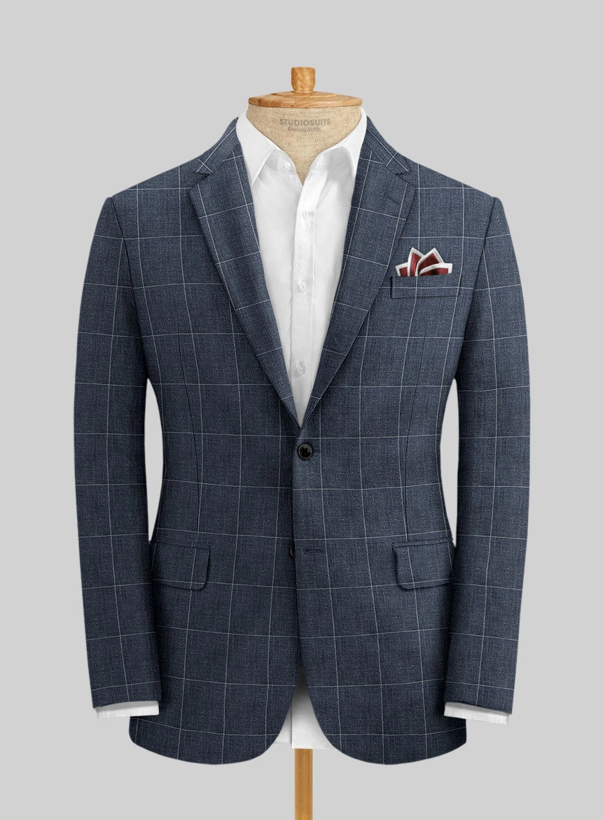 Solbiati Piazza Indigo Linen Suit