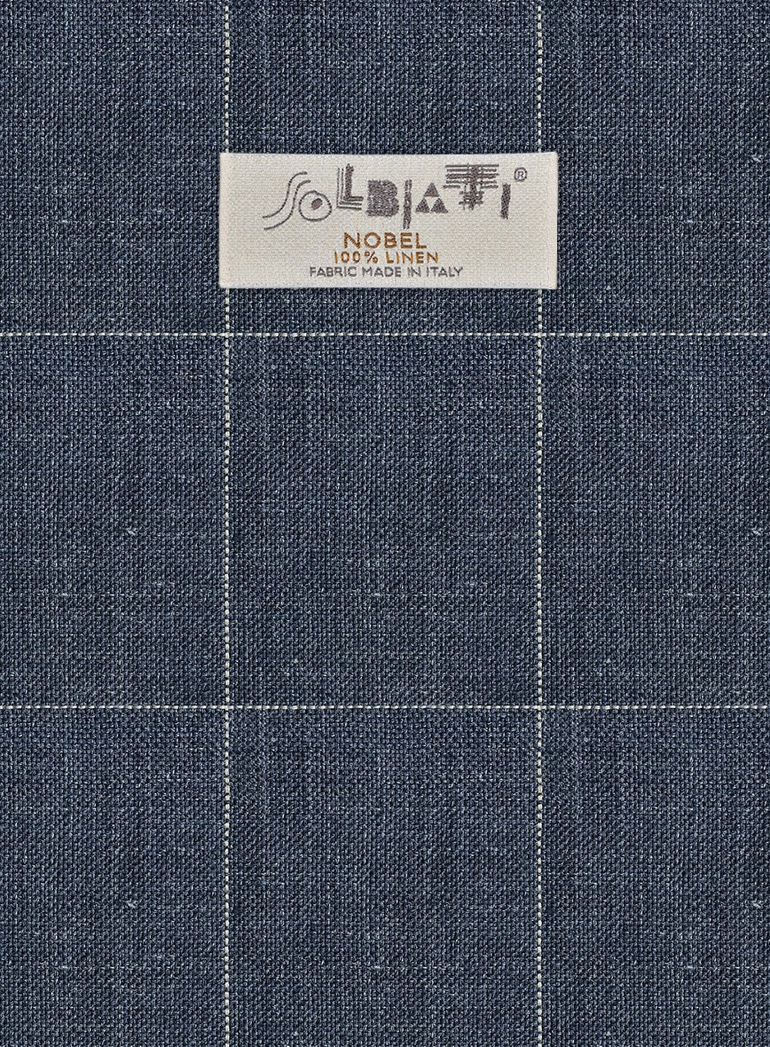 Solbiati Piazza Indigo Linen Suit