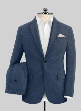 Solbiati Twill Indigo Linen Suit